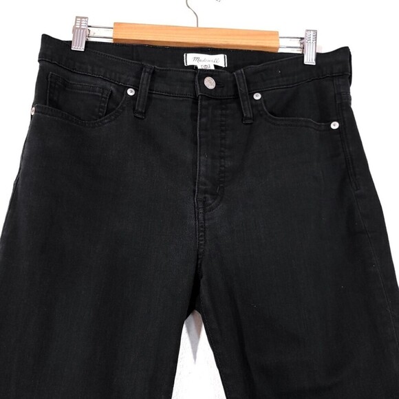 MADEWELL 9" Mid Rise Ankle Cropped Skinny Jeans Lunar Wash Black Denim 30 Basics - Picture 5 of 14